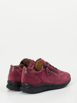 Hartjes – Komfort-Sneaker aus Veloursleder Bordeaux