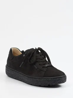 Hartjes – Komfort-Sneaker aus Nubukleder schwarz