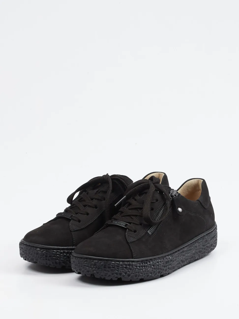 Hartjes – Komfort-Sneaker aus Nubukleder schwarz