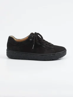 Hartjes – Komfort-Sneaker aus Nubukleder schwarz