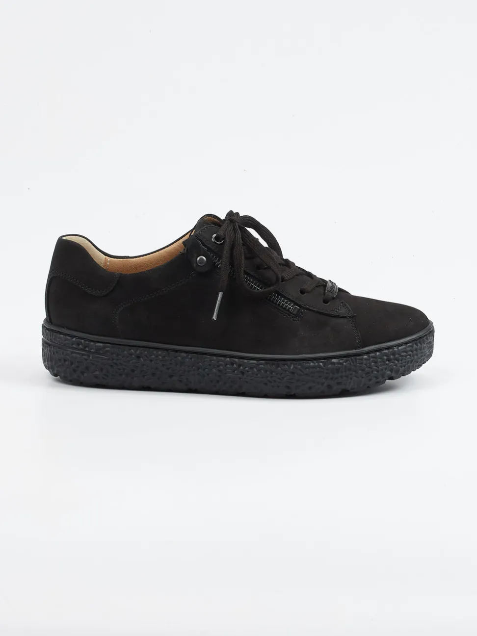 Hartjes – Komfort-Sneaker aus Nubukleder schwarz