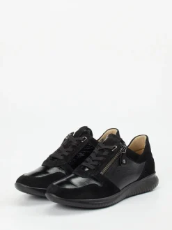 Hartjes – Komfort-Sneaker aus Lackleder schwarz