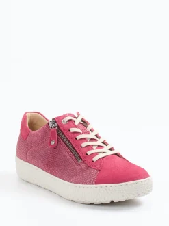Hartjes – Komfort-Sneaker aus Veloursleder pink