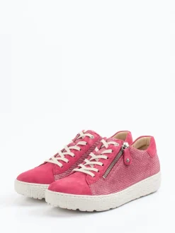 Hartjes – Komfort-Sneaker aus Veloursleder pink