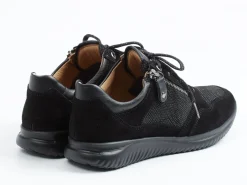 Hartjes – Komfort-Sneaker aus Veloursleder schwarz