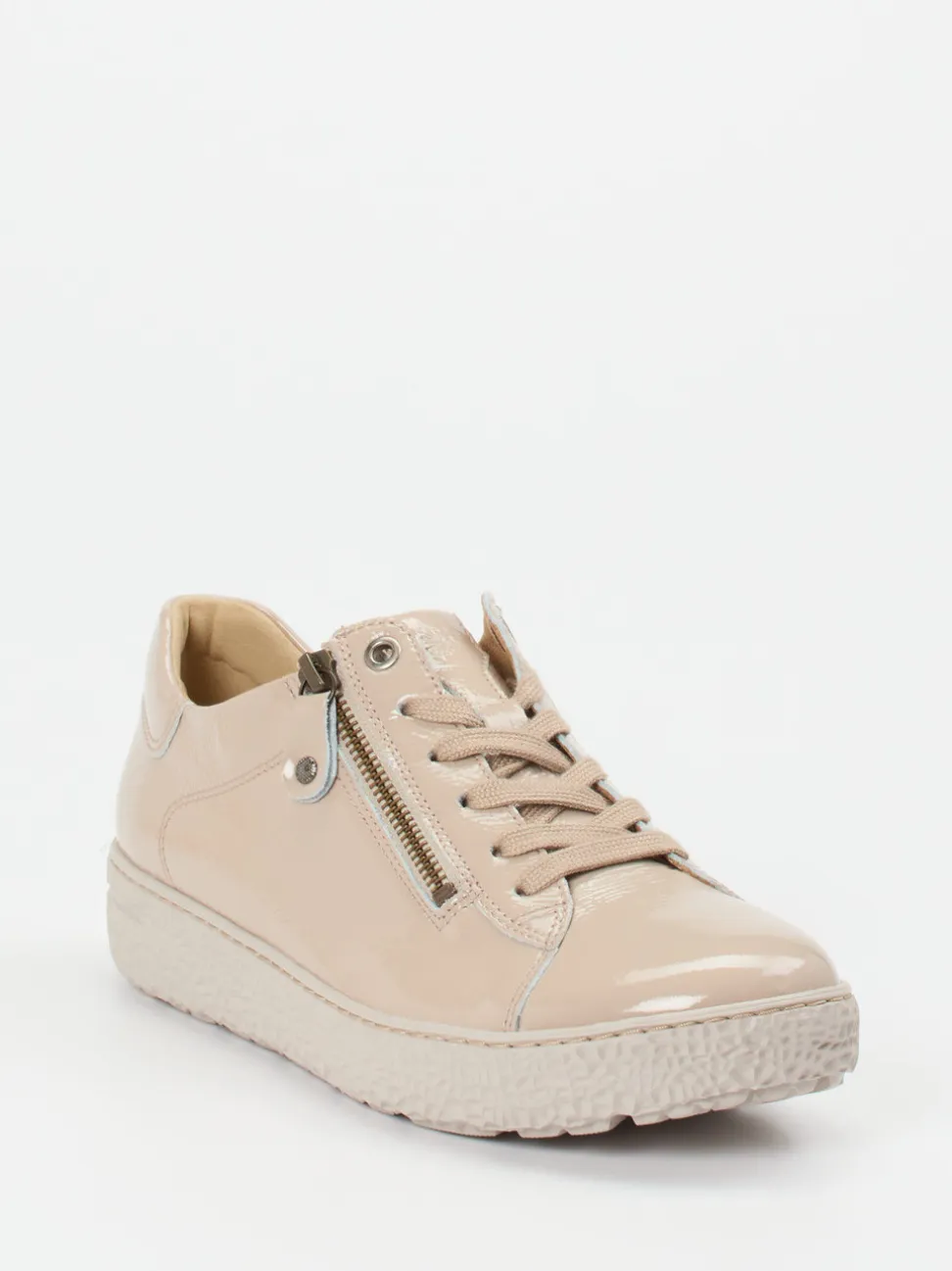 Hartjes – Komfort-Sneaker aus Lackleder Beige
