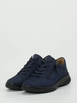 Hartjes – Komfort-Sneaker aus Nubukleder marineblau