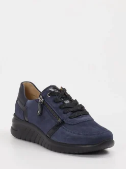 Hartjes – Komfort-Sneaker aus Veloursleder dunkelblau