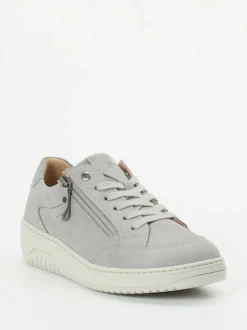Hartjes – Komfort-Sneaker aus Nubukleder hellgrau