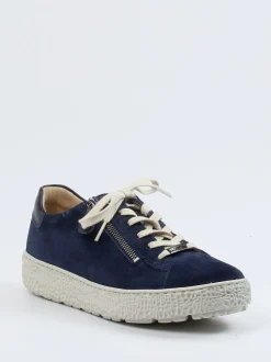 Hartjes – Komfort-Sneaker aus Veloursleder nachtblau