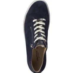 Hartjes – Komfort-Sneaker aus Veloursleder nachtblau