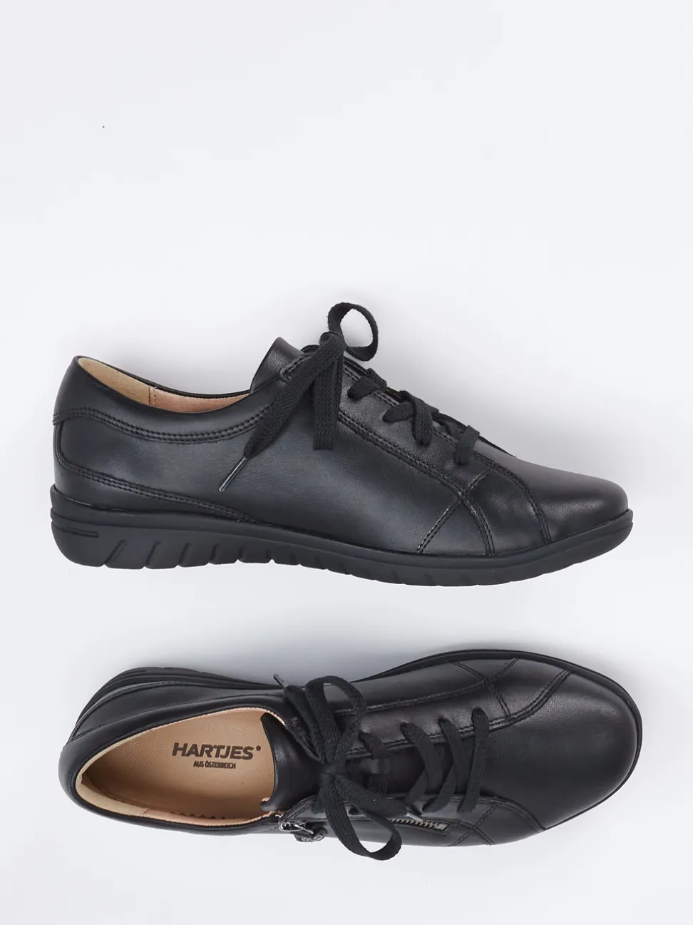 Hartjes – Komfort-Sneaker aus Kalbleder schwarz