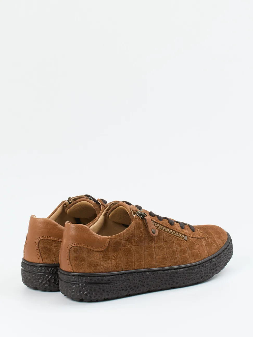 Hartjes – Komfort-Sneaker aus Veloursleder cognac