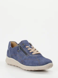 Hartjes – Komfort-Sneaker aus Veloursleder blau