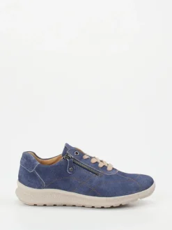 Hartjes – Komfort-Sneaker aus Veloursleder blau