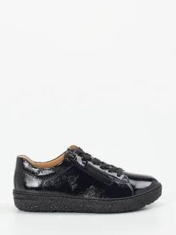 Hartjes – Komfort-Sneaker aus Lackleder Blau glänzend