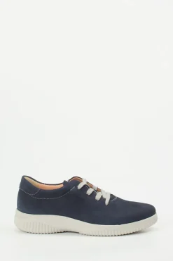 Hartjes – Komfort-Sneaker aus Nubukleder Marineblau