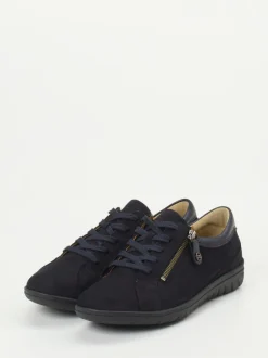 Hartjes – Komfort-Sneaker aus Nubukleder Dunkelblau