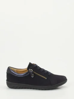 Hartjes – Komfort-Sneaker aus Nubukleder Dunkelblau