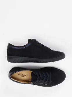 Hartjes – Komfort-Sneaker aus Nubukleder Dunkelblau