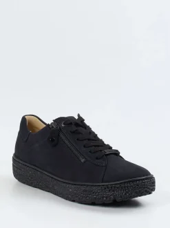Hartjes – Komfort-Sneaker aus Nubukleder schwarz