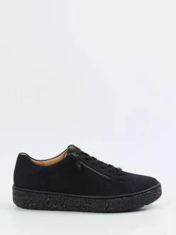 Hartjes – Komfort-Sneaker aus Nubukleder schwarz