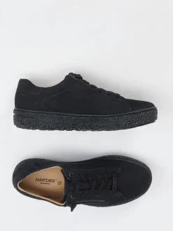 Hartjes – Komfort-Sneaker aus Nubukleder schwarz