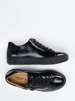 Hartjes – Komfort-Sneaker aus Lackleder Schwarz