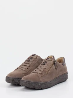 Hartjes – Komfort-Sneaker aus Veloursleder taupe