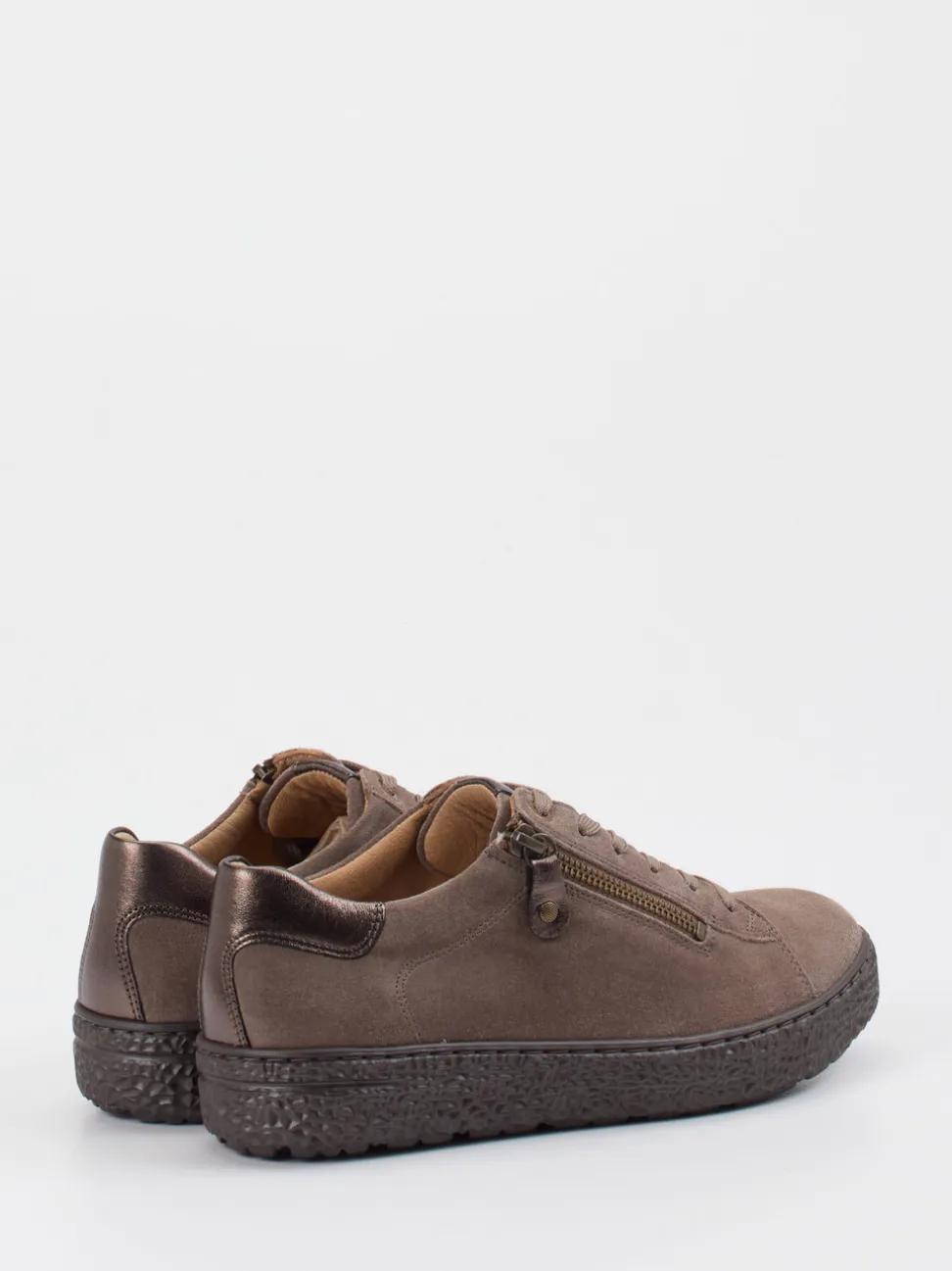 Hartjes – Komfort-Sneaker aus Veloursleder taupe