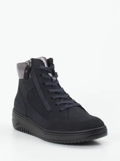 Hartjes – Schnürboots aus Nubukleder Dunkelblau