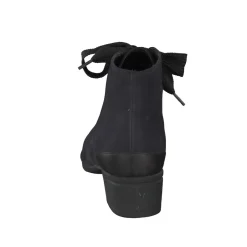 Hartjes – Schnürstiefeletten aus Nubukleder Dunkelblau