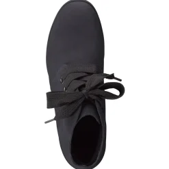 Hartjes – Schnürstiefeletten aus Nubukleder Dunkelblau