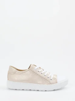 Hartjes – Sneaker aus geprägtem Leder Champagner