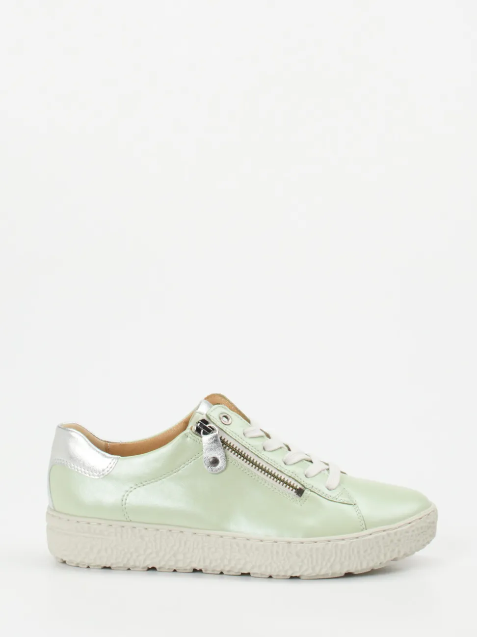 Hartjes – Sneaker aus Glattleder in Pastellgrün