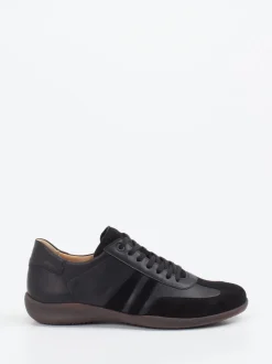 Hartjes – Sneaker aus Glatt- und Veloursleder Schwarz