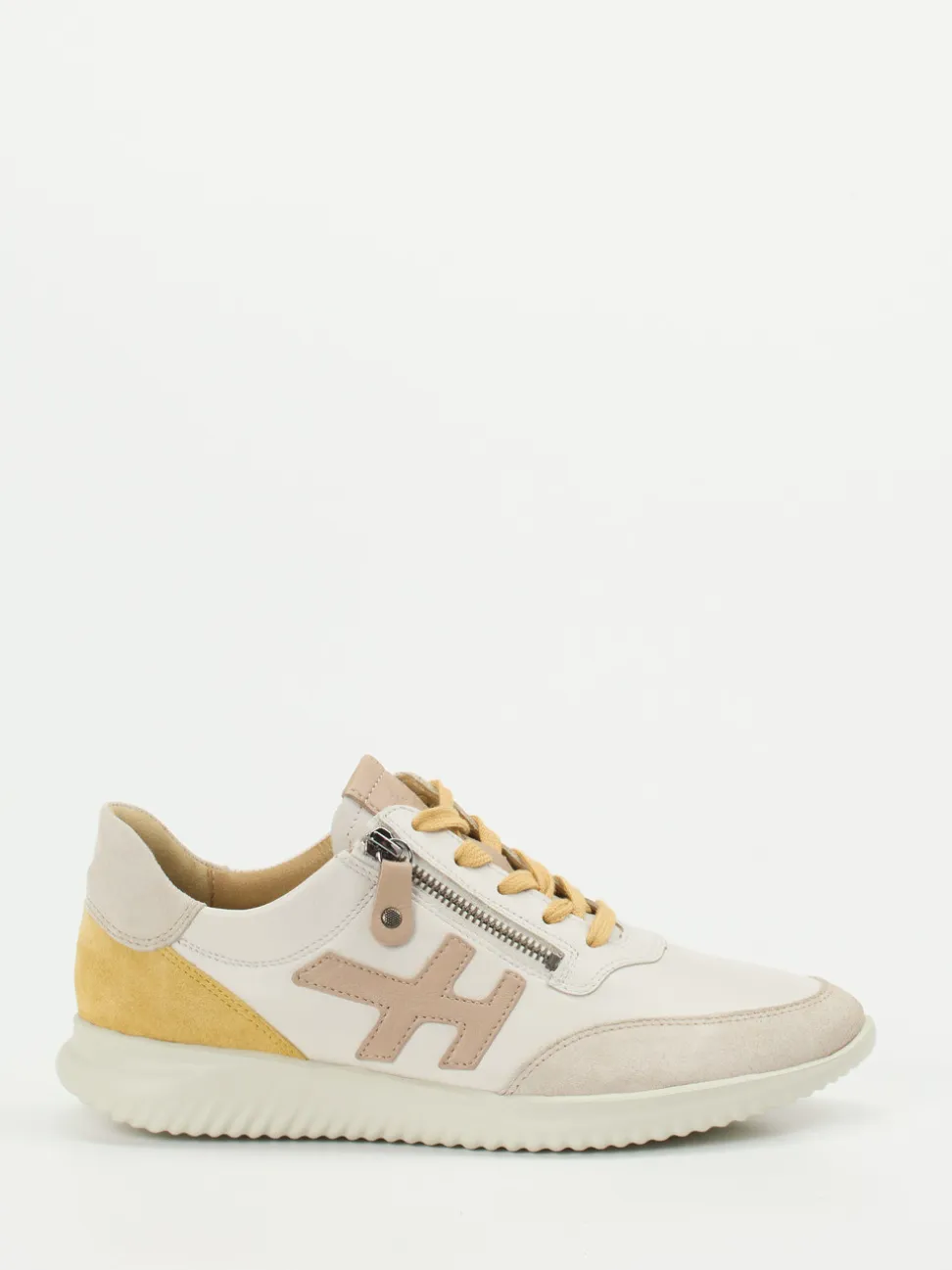 Hartjes – Sneaker aus Kalbleder in Soft-Neutrals