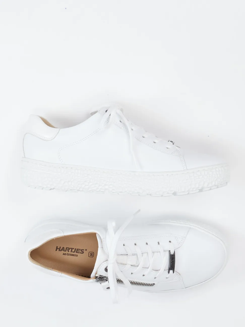 Hartjes – Sneaker aus Kalbleder weiß