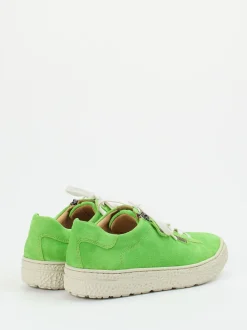 Hartjes – Sneaker aus Veloursleder in Apfelgrün