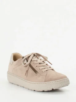 Hartjes – Sneaker aus Veloursleder beige