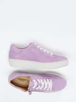 Hartjes – Sneaker aus Veloursleder in Flieder