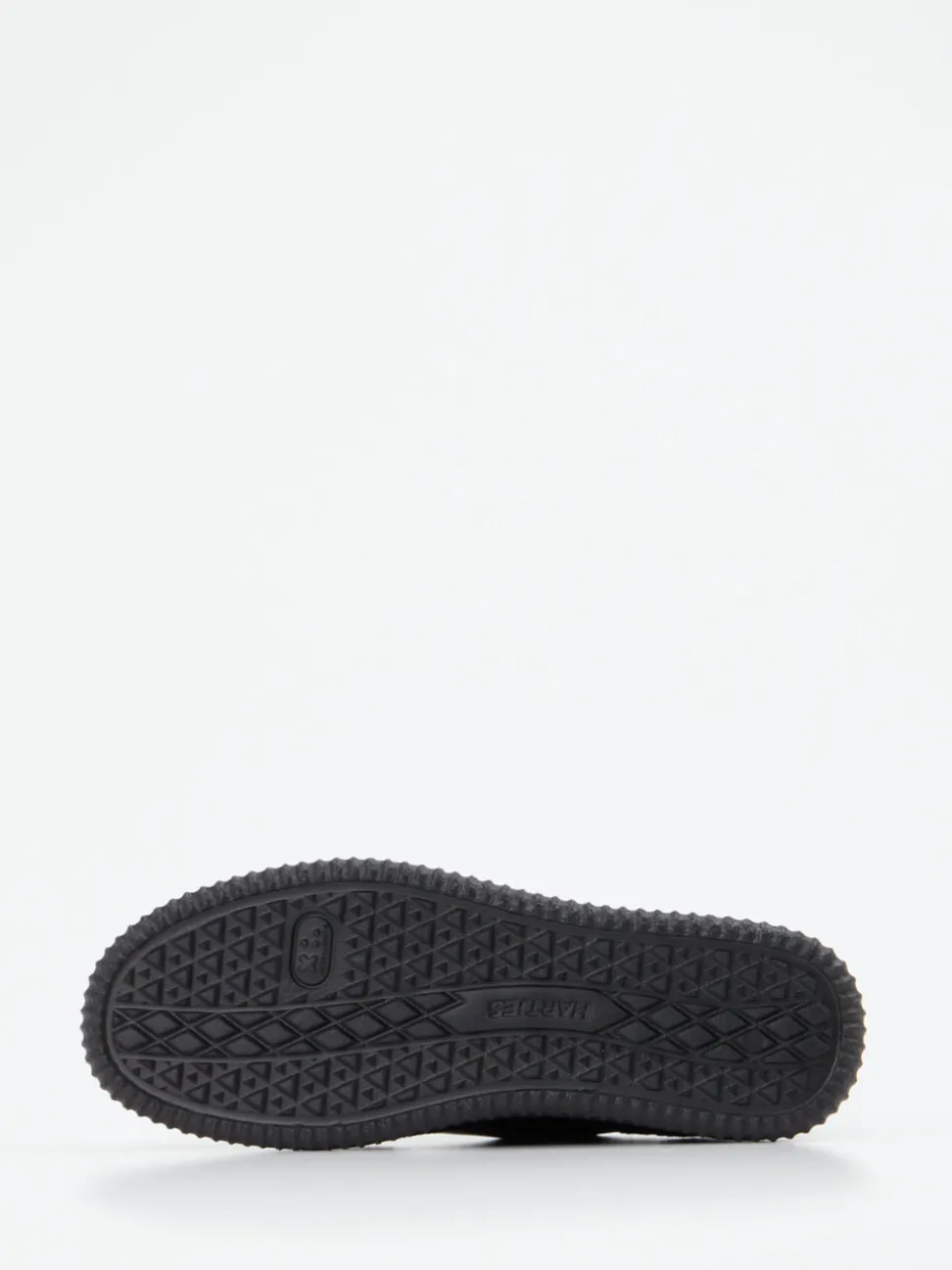Hartjes – Sneaker aus Veloursleder und Lackleder schwarz