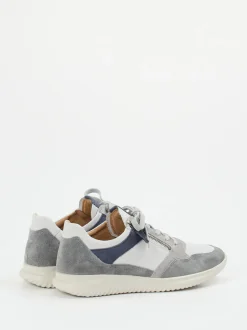 Hartjes – Sneaker aus Veloursleder in Hellgrau