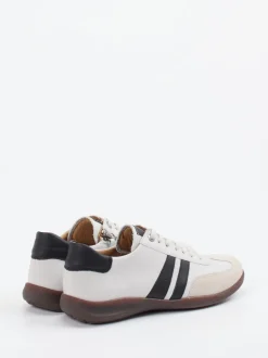 Hartjes – Sneaker aus Velours- und Glattleder Offwhite