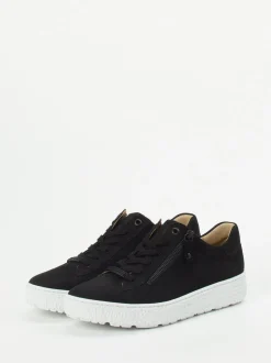 Hartjes – Sneaker aus Veloursleder Schwarz