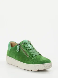 Hartjes – Sneaker aus Veloursleder Grün