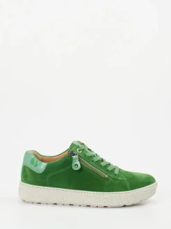 Hartjes – Sneaker aus Veloursleder Grün