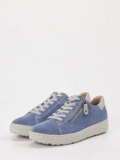 Hartjes – Sneaker aus Veloursleder jeansblau