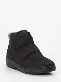 Hartjes – Stiefelette aus Nubukleder schwarz