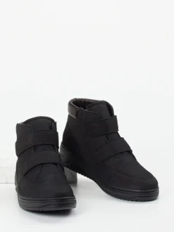 Hartjes – Stiefelette aus Nubukleder schwarz